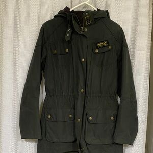Barbour Dark Green Hooded Jacket